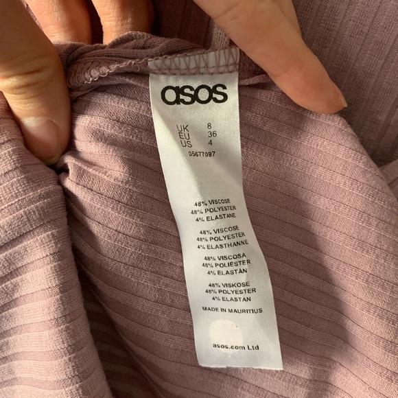 ASOS TALL Top With Off Shoulder in Rib - Picture 4 of 5